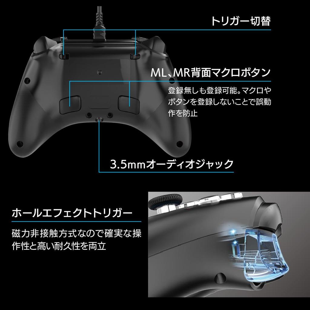 OHM PCGEAR Wired PC Gamepad with USB Connection (PC-GPREX101-K, 01-7279)