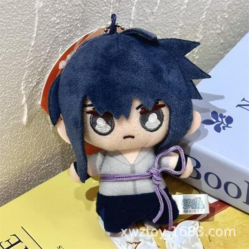 Naruto 10Cm Shippuden Anime Peripherals Plush Toy Keychain Naruto Cartoon Kakashi Gaara Cotton Doll Key RingBag Hanger Ornament