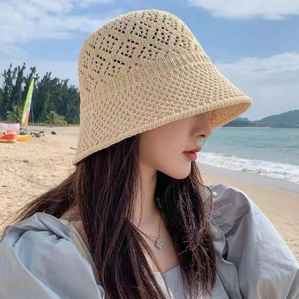 Hollow Bowl Hat Breathable Beach Cap New Sun Cap  Outdoor