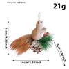 Love of the Port Cross-border Foam Squirrel Desktop Ornament: Creative Christmas Squirrel Pendant Decoration
