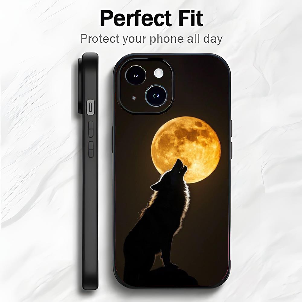 Animal The Wolf Howl Art Phone Case Phone Case Soft Packaging Lightweight For iPhone17 16 15 14 13ProMax