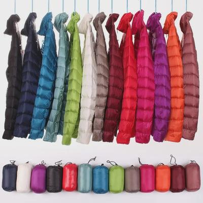 Women's Ultra Light Short Down Cotton Jacket - Stand Collar Winter Coat
