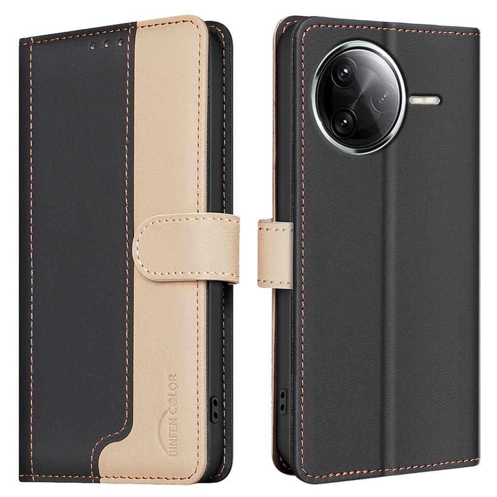 BINFEN COLOR BF33 Leather Case For Xiaomi Redmi K80 Pro 5G/K80 5G/Poco F7 Pro 5G/F7 Ultra 5G RFID Blocking Wallet Phone Cover
