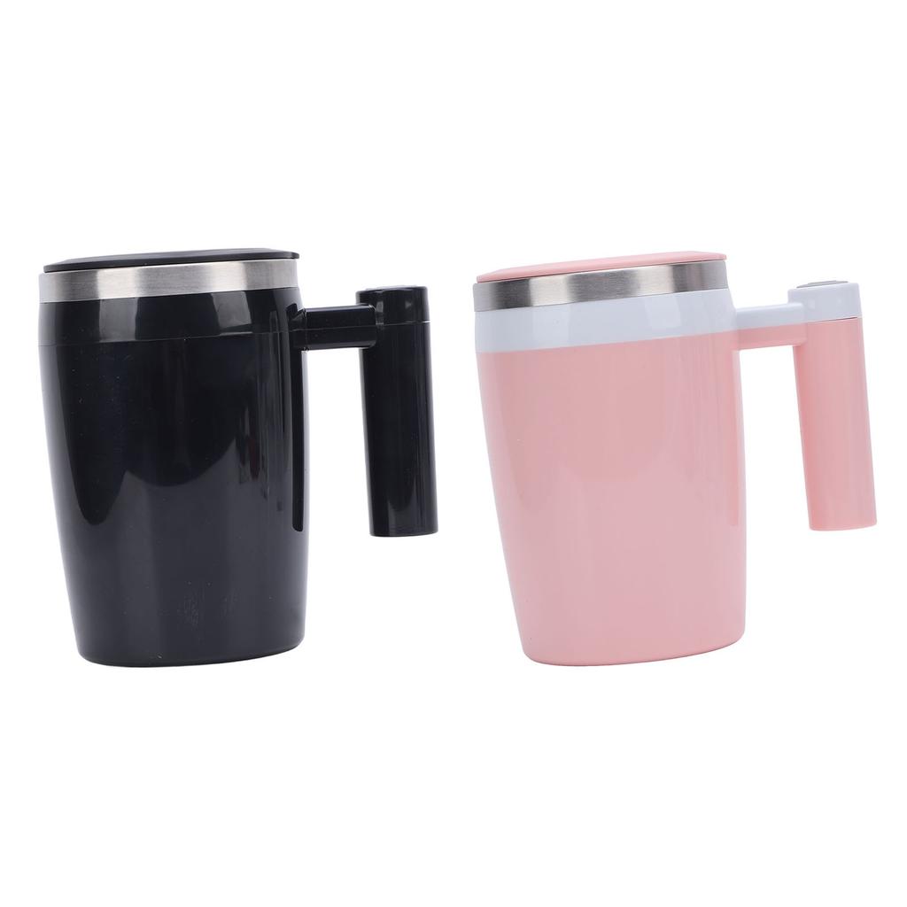 380ml Elektrischer Mischbecher Wiederaufladbarer Edelstahl Selbstmischender Rührbecher für Kaffee Tee