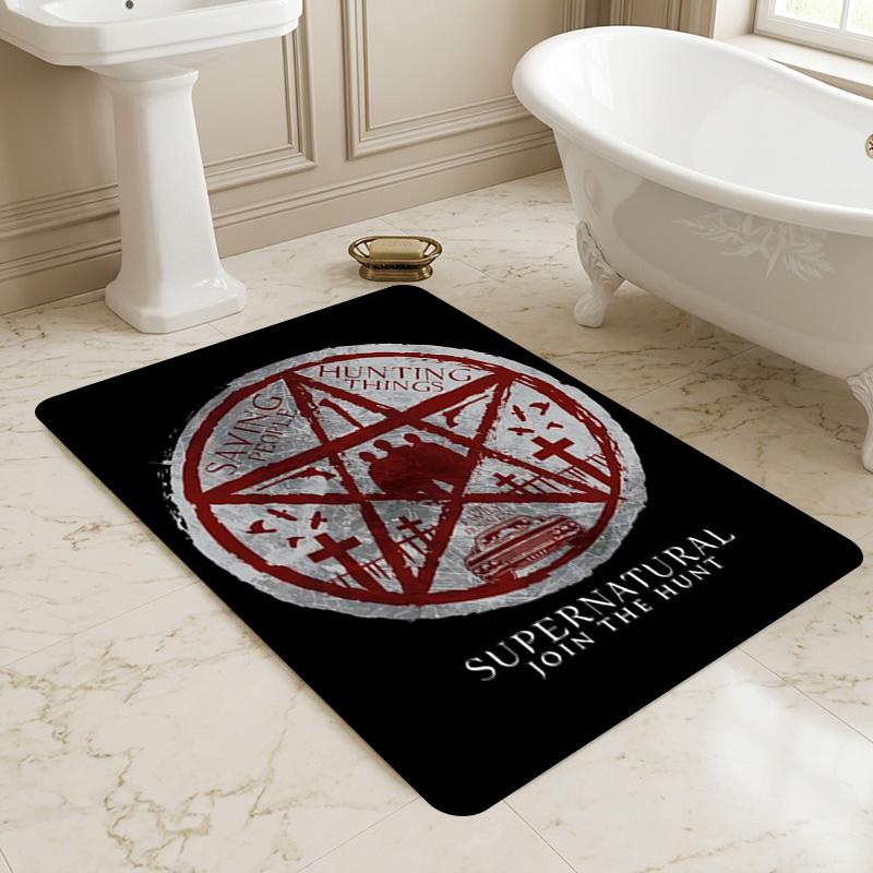 Supernatural Hunt Living Room Nonslip Area Rug Soft Carpet For Bedroom Game Playroom Sofa Office Home Decor Doormat Christmas Gift C9301825