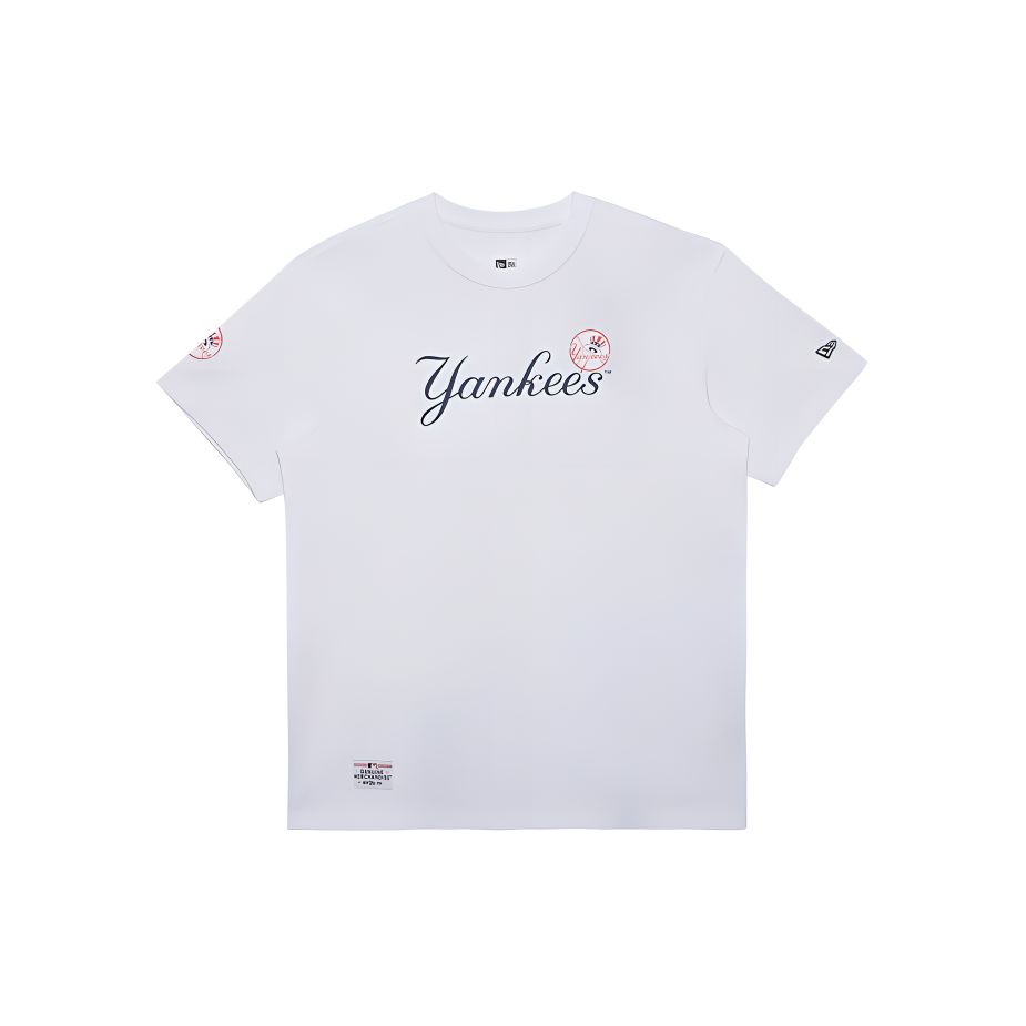 New Era SS24 MLB New York Yankees Round Neck Donut Print Pullover Short Sleeve T-Shirt Unisex T-Shirt White 14148848