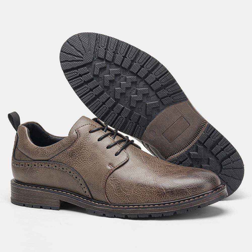 Men Leather Shoes 2026 Brand Comfortable Fashion Leather Shoes Men
