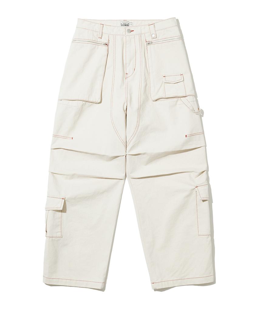 BIG UNION Line Carpenter Pants / Dirty White