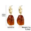 Bold Retro Resin and Alloy Earrings - Fashionable European and American Style