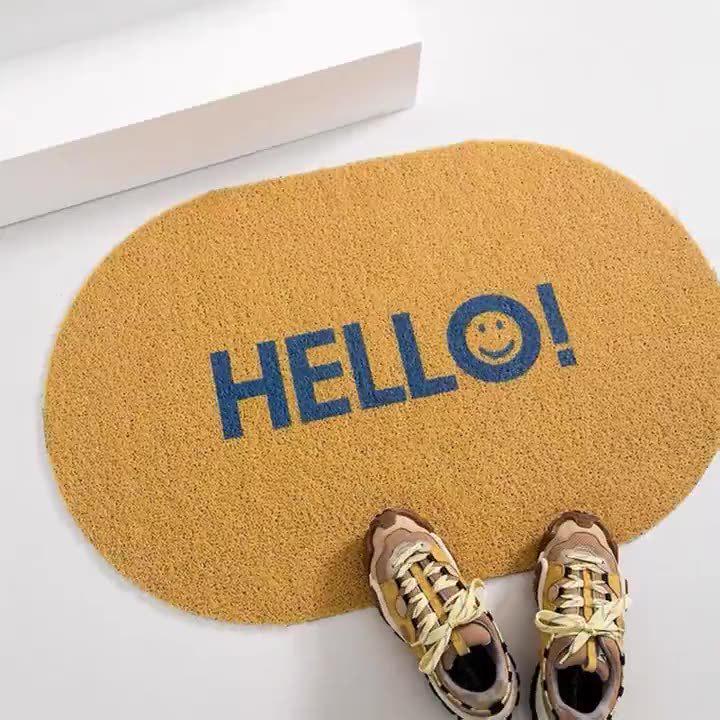 Cross-ins Anti-Slip Dirt-Resistant Cuttable Coil Door Mat for Entryway & Bedroom
