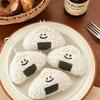 3 Pcs Cute Smile Rice And Vegetable Roll Pendant Funny Plush Doll Key Chain Pendant Creative Doll Trinket
