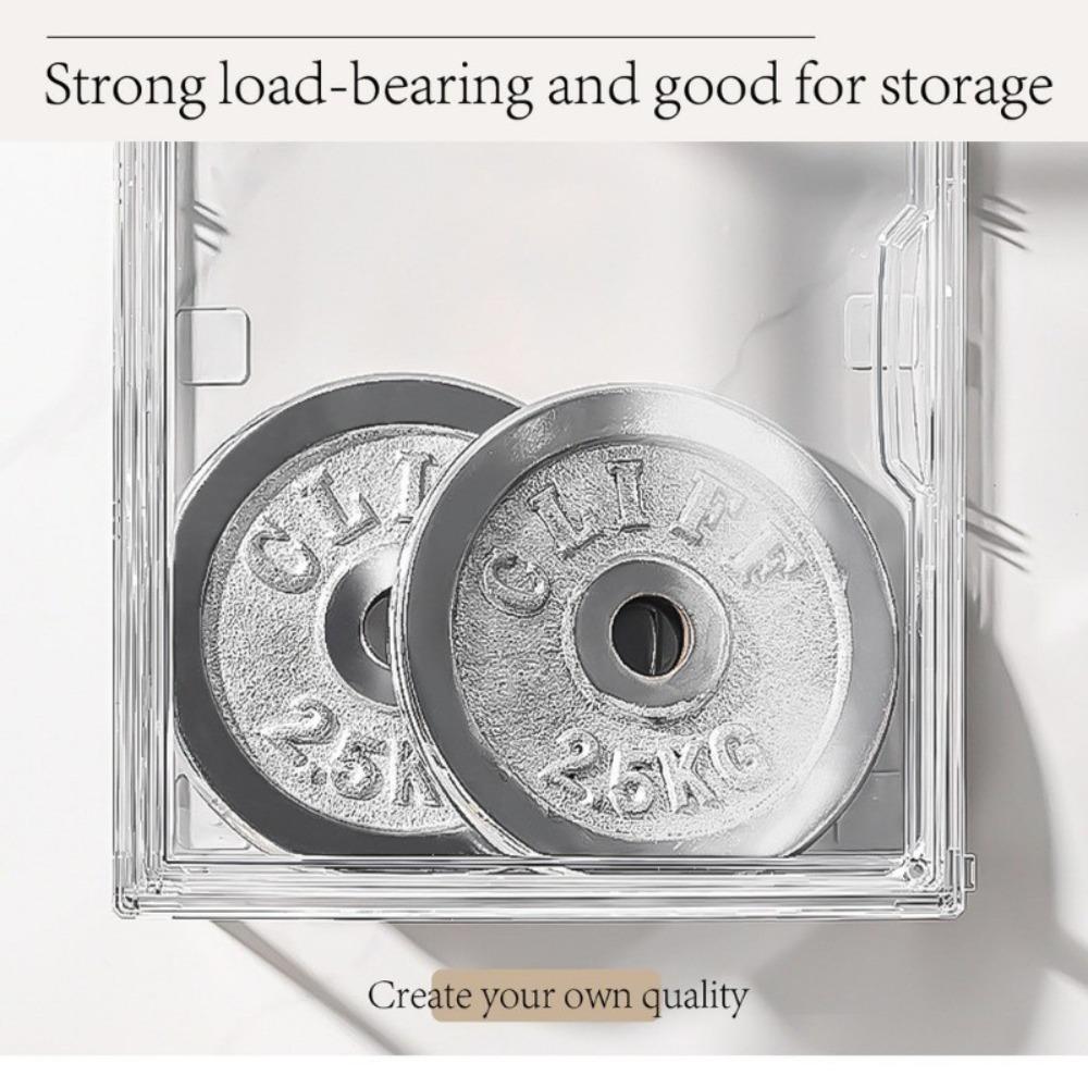 Acrylic Transparent Display Box Wall-Mounted Magnetic Model Storage Box with Lid Stackable Cosmetic Organizer Rack Collectibles