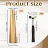 Jewelry Making Tool- Bracelet Mandrel Sizer Set With Iron Hammer, Stainless Steel Round Bracelet Mandrel