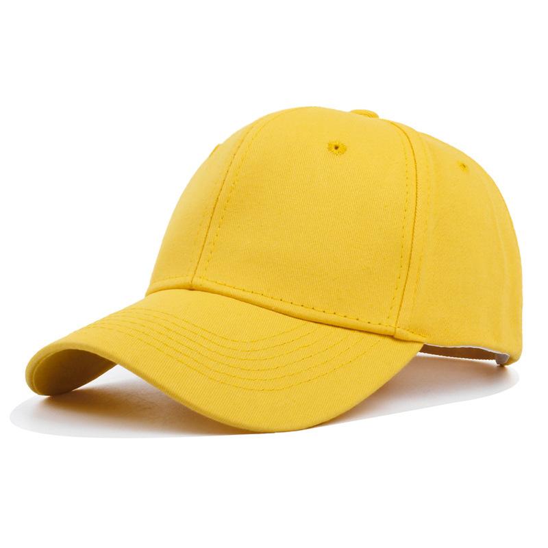 Solid color light board hat women's hard top versatile cap men's pure cotton baseball cap men's sun hat
