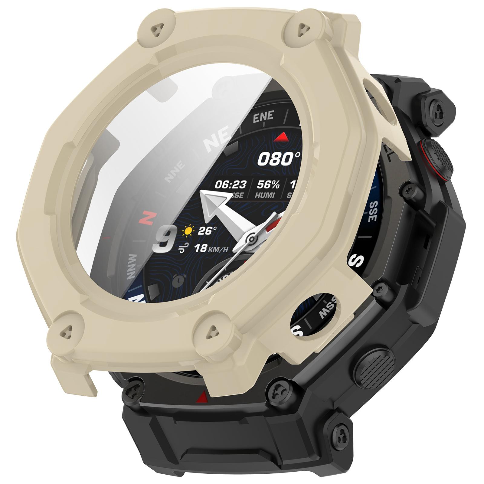 

Чехол для ПК+Закаленное стекло для Amazfit T-rex3 Pro Защитный бампер для ремешка умных часов Huami Trex3Pro 48 мм Защитная крышка экрана