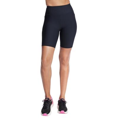 Go Flex Rib High Waisted 8 Inch Bike Short, Womens Black Shorts