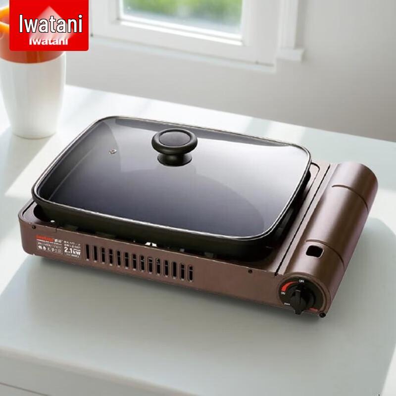 Iwatani 2.1kW Portable Butane Gas Stove with Deep Grill Pan