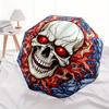 Stained Glass Skull with Fiery Background Wall Art Decor Umbrella, Christmas Gift Y177