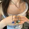 Glazed Mushroom Pendant Necklace Versatile Fashion Premium Clavicle Chain Ins Simple Jewelry