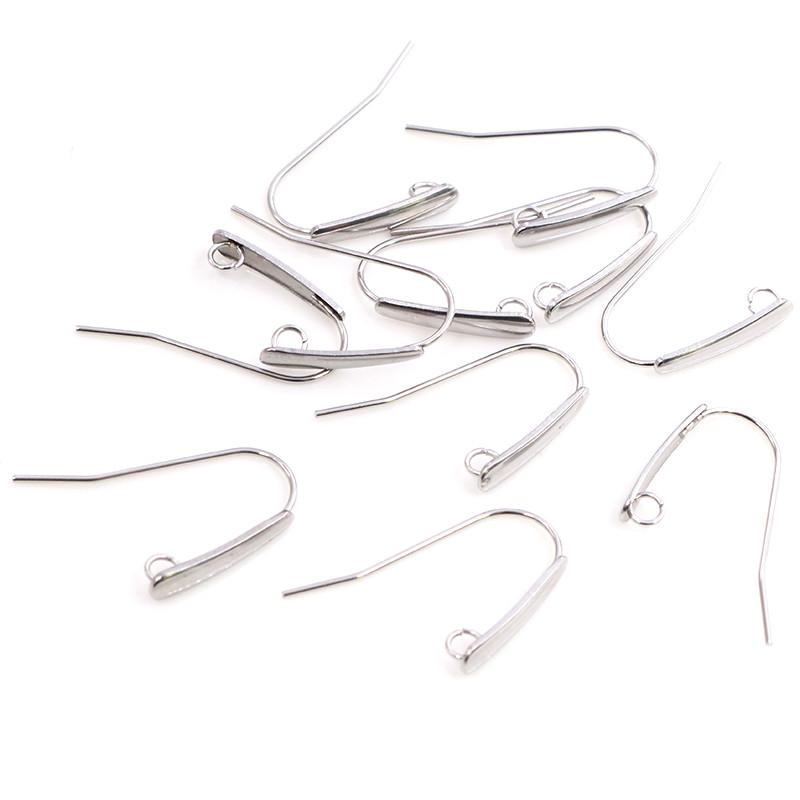 

24*12mm 20pcs/Lot 316 Stainless Steel Gold Rose Gold High Quality Earring Hooks Wire Settings Base Settings Whole Sale
