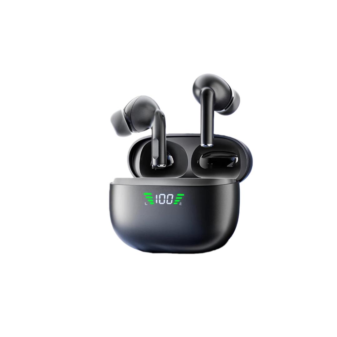 

Wireless Bluetooth Sports Earphones, In-Ear ANC Active Noise Cancellation, Long Battery Life, Compatible with Different Phones, TQ17, Midnight Black чорний