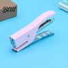 Manual Stapler for Students Mini Handheld Stapler with Ergonomic Curved Design Macaron Receipt Storage Colored Compact Metal Daily Document