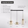 Modern Nordic Hanging Loft Glass Lustre Pendant Light Industrial Decor Lights Fixtures E27/E26 for Kitchen Restaurant Lamp