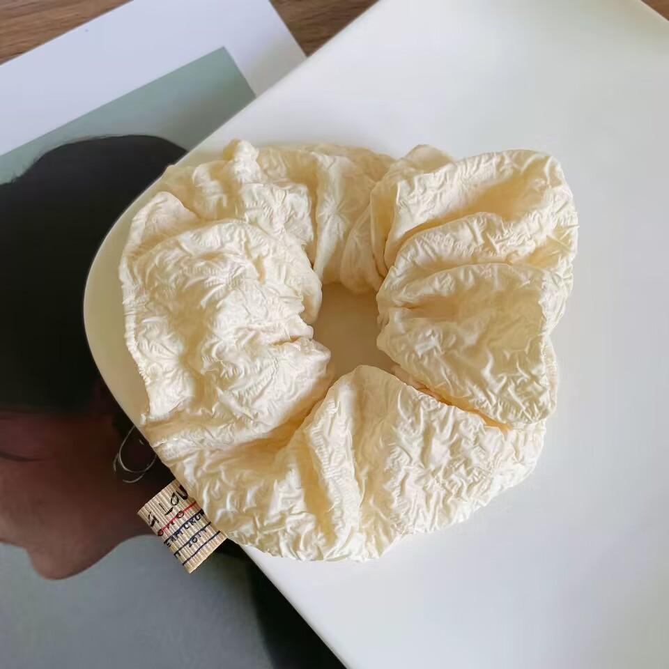 Premium Sense Fat Intestine Headband Year Low Ponytail Hair Rope Head Flower Temperament Tied Hair Large Intestine Hair Band Rubber Band