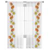 Tulip Daisy Flowers Tulle Curtain For Living Room Sheer Valance Curtain For Kitchen Bedroom Window Drapes