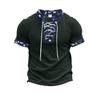 Summer Men Strap Corduroy Short Sleeve T-shirt Men