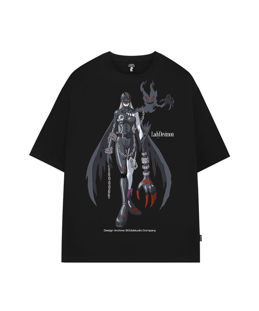 ODDSTUDIO [Digimon Adventure] Ladydevimon Overfit T-Shirt - 2 Colors