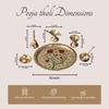 Набор для пуджи (5 предметов), Brass Meenakari Pooja Thali Set,  Nestroots