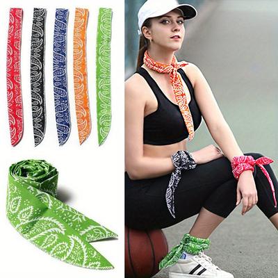 Yaz Buz Soğutma Eşarbı Boyun Sarma Kafa Bandı Soğutma Bandana Eşarbı Açık Hava Sporları Kafa Bandı Havlu Bileklik Güneş Koruma Eşarbı