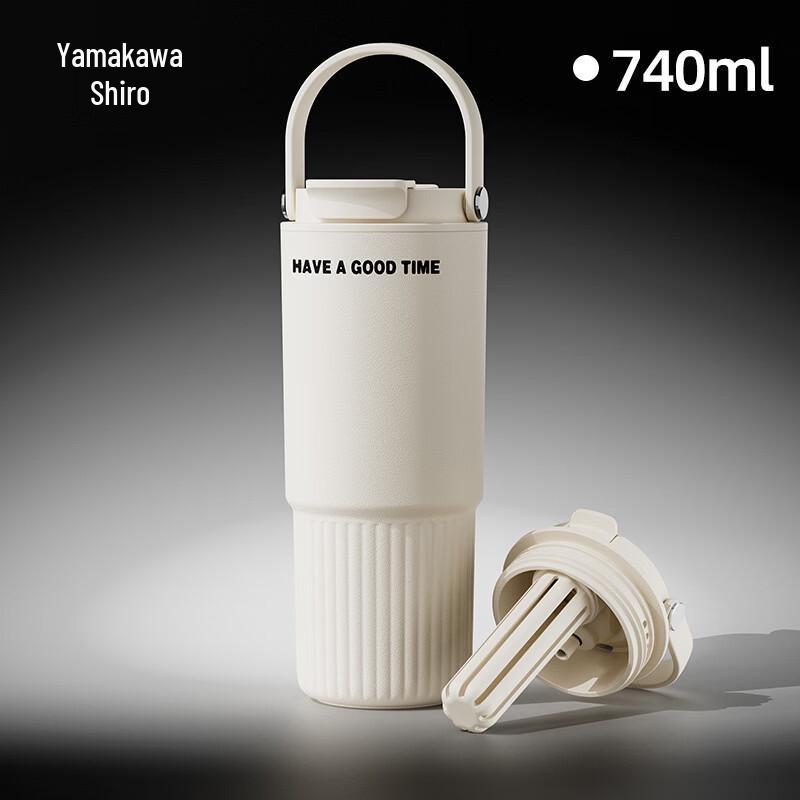 OLOEY Portable Stainless Steel Insulated Straw Cup