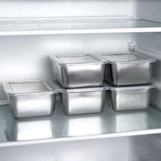 Stainless Steel Lunch Box with Lid Airtight Square Bento Box for Meal Prep Lunch Refrigerator Stackable Oven Safe Food Storage Container