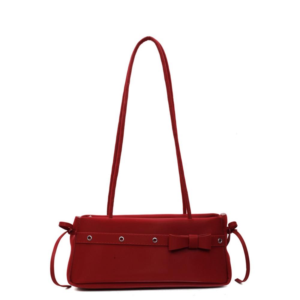 

Сладкая французская сумка-багет Y2K сумка под мышку повседневная сумка под мышкой работа красный