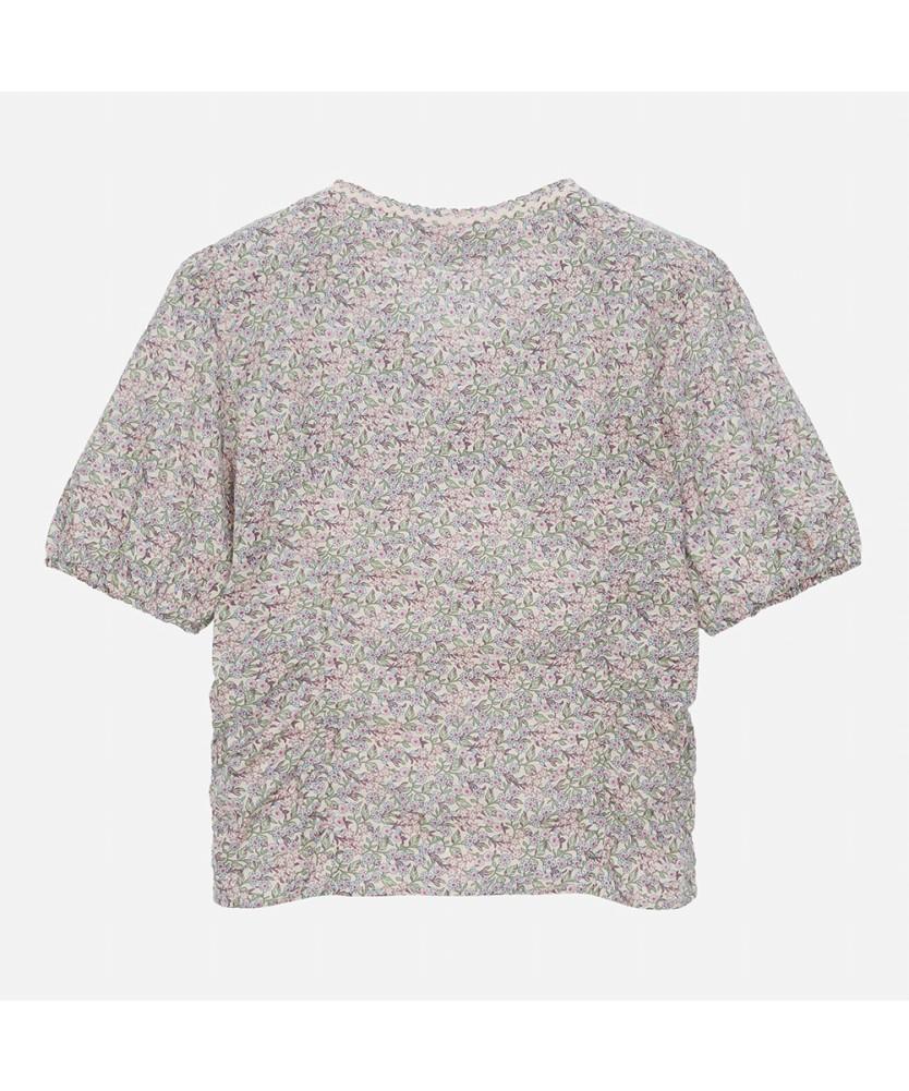 THURSDAY ISLAND Shirring Point Pattern Blouse_T254Mbl279W