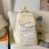 Schoolbag spring new cute schoolbag high value junior high school girls girl heart polka dot bow versatile backpack
