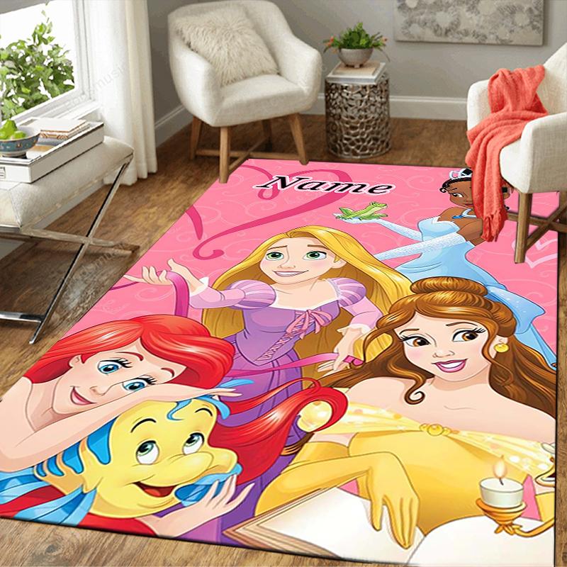 Custom 1Pc Princesses Pink Fantasy Rug Office Carpet Indoor Outdoor Entrance Doormat Nonslip Soft And Comfortable Living Room D916218