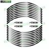 For Z400 Z 400 motorcycle accessories 17 inch front and rear wheel decals fairing hub reflective stripe stickers decoration