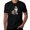 Dog Australian Shepherd Blue Merle Tshirt Basic Plain Tee For Spring And Summer