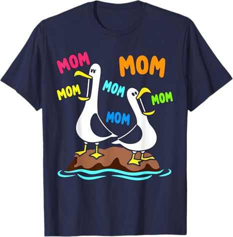 2026 New Fashion Mothers Day Novelty TShirt Gift Funny Bird Mom Seagull Funny Mama Seagulls Ocean Graphic Aesthetic Clothes