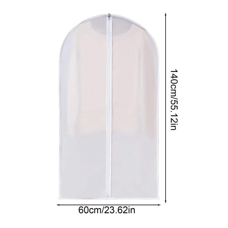 Kleiderhülle Staubschutz Brautkleidhülle Anzug Mantel Aufbewahrungstasche Transparent Vollständig Geschlossen Kleiderhülle mit Reißverschluss