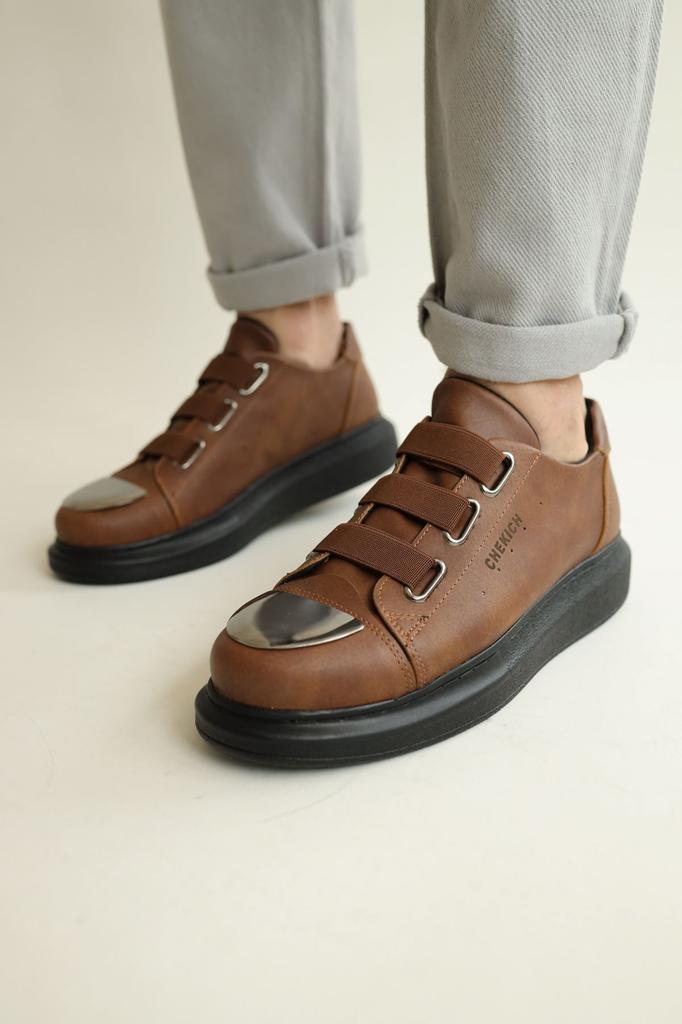 Chekich H New Collection CH251 Mirror Men Shoe White Black Brown Tan