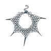 Dark Rivet Gothic Style Necklace Featuring Twisted Knot and Sturdy Metal Studs Adjustable Lightweight Chain