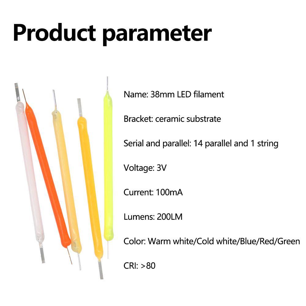 Light Accessories Cold/Warm Light Diode LED Filament Lamp Parts LED bulb Tube Light Beads