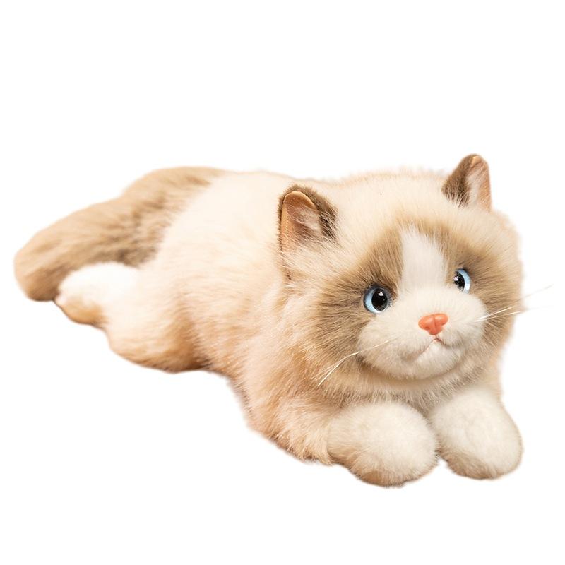 Simulation Fairy Ragdoll Cat Doll Cute Cat Plush Toy Doll Girl Companion Pillow Rag Doll Gift