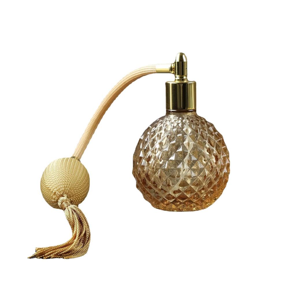 100ML Pineapple-Design Transparent Perfume Bottle with Long Airbag Spray, 18 Caliber Hedgehog Round Glass.