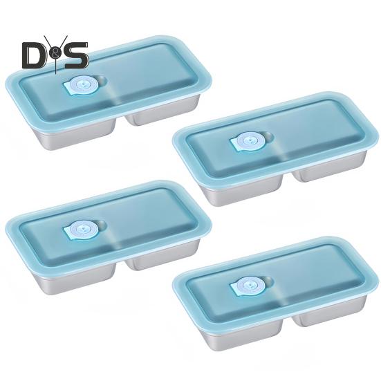 

Ланч-бокс с двумя отделениями Контейнеры для закусок Многоразовые контейнеры для приправ с крышками для закусок Соусы Дипы Кемпинг Путешествия 4pcs B