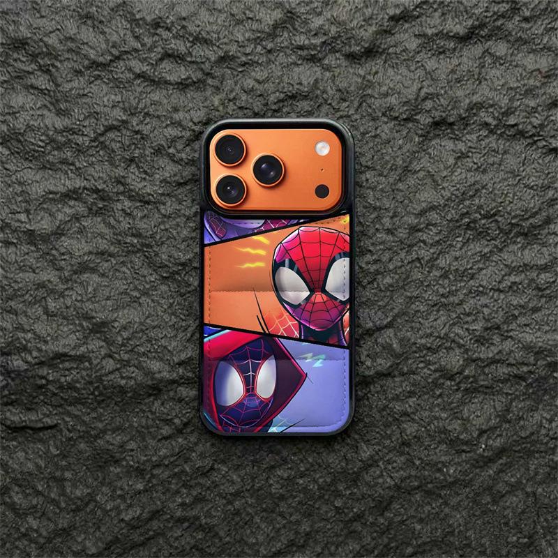 Spider-Man Down Jacket iPhone Case Compatible with iPhone 11-14 & 15-17 Pro Max iPhone 14